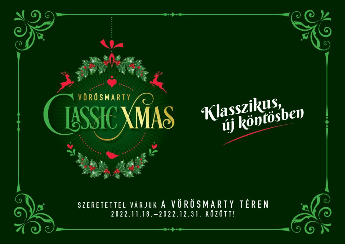 Megtartják a Vörösmarty téri karácsonyi vásárt: új díszbe öltözve, Vörösmarty Classic Xmas néven várja az adventezőket  
