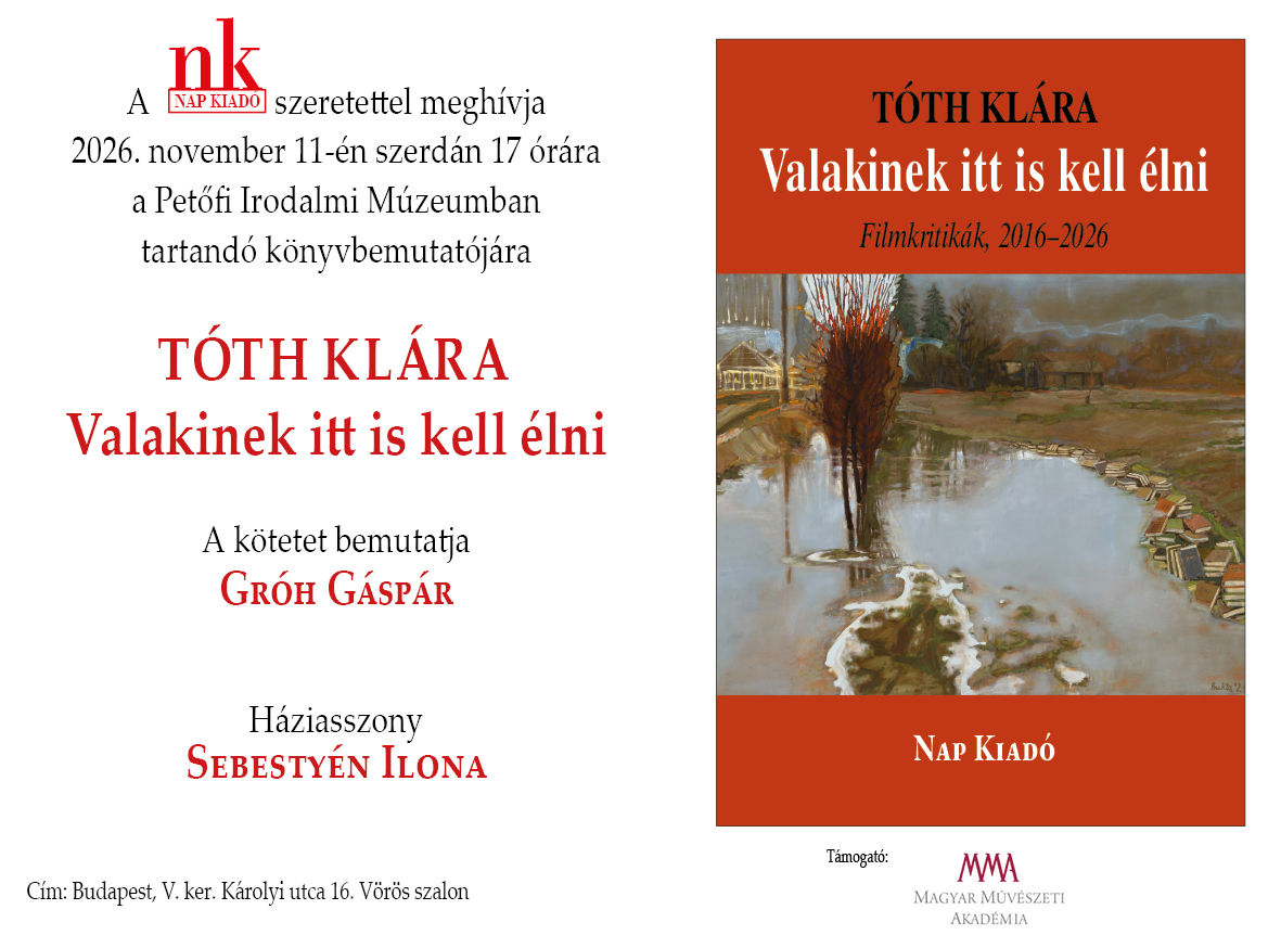 Napkiadó november 11.-i könyvbemutatója