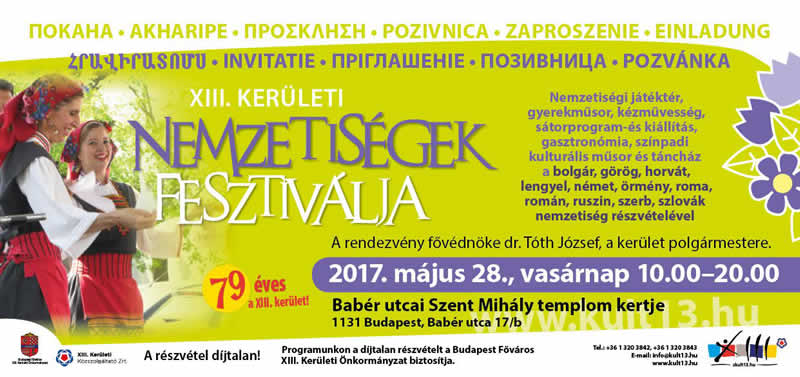 XIII. Kerületi Nemzetiségek Fesztiváljára